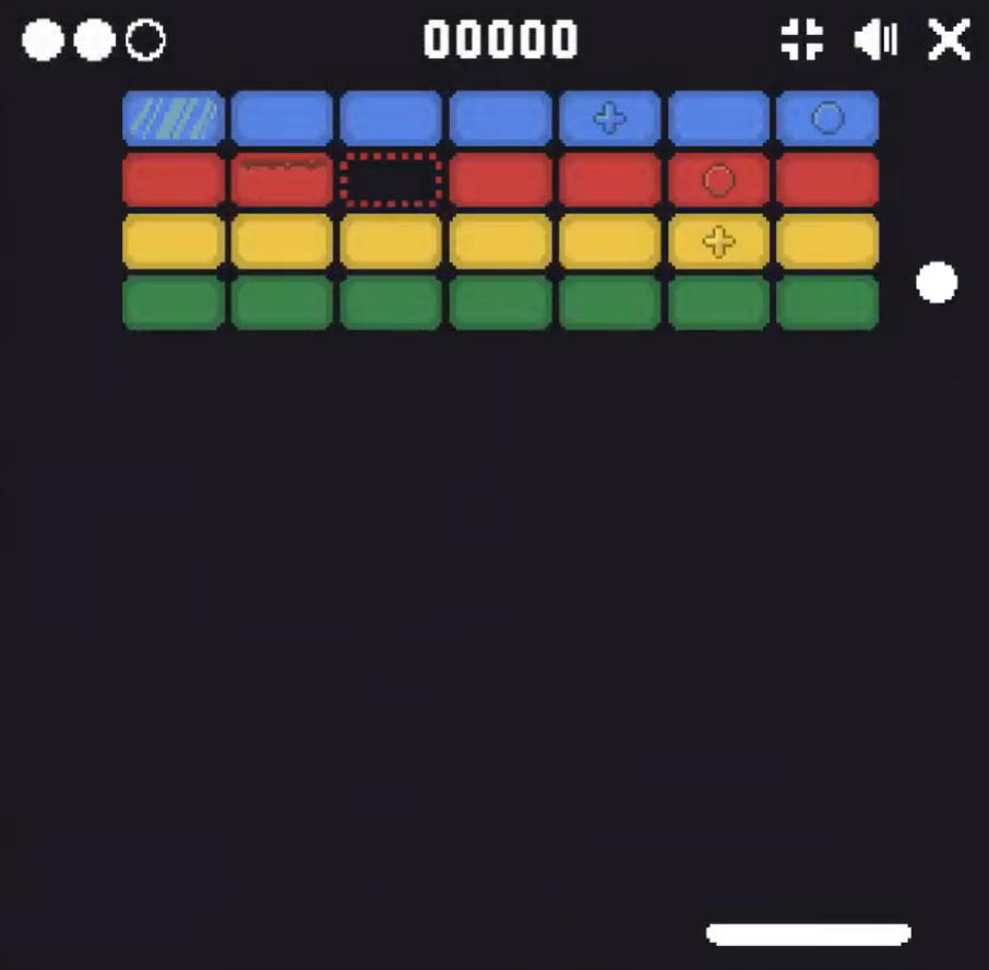 Block Breaker original-style level design screenshot